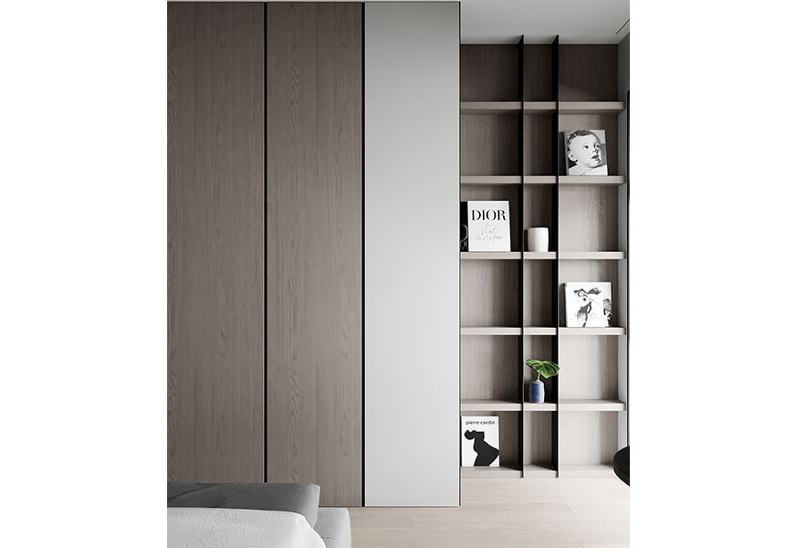 Smoked Walnut Wardrobe