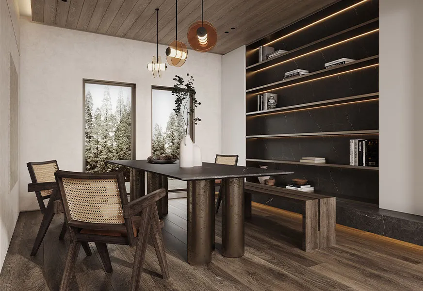 Black Marble Shelving