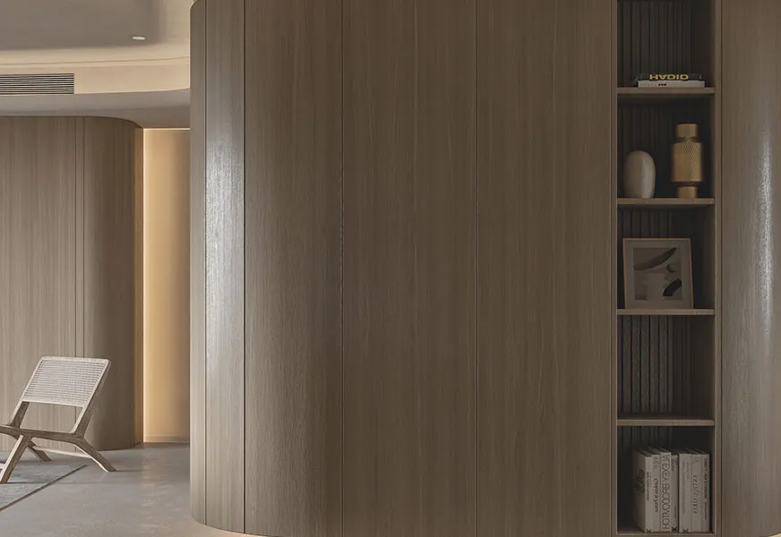 Curved Oak Panelling