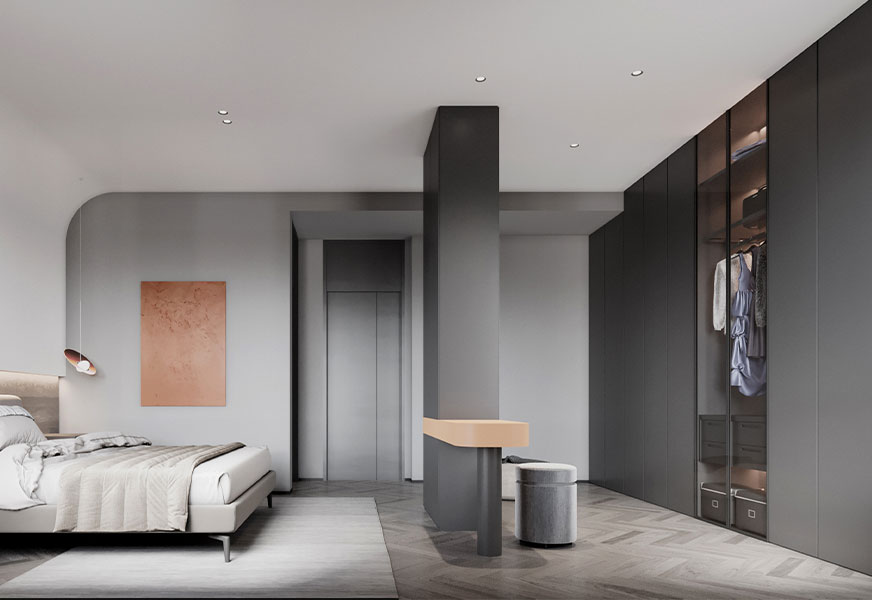 Graphite Glazed Wardrobe