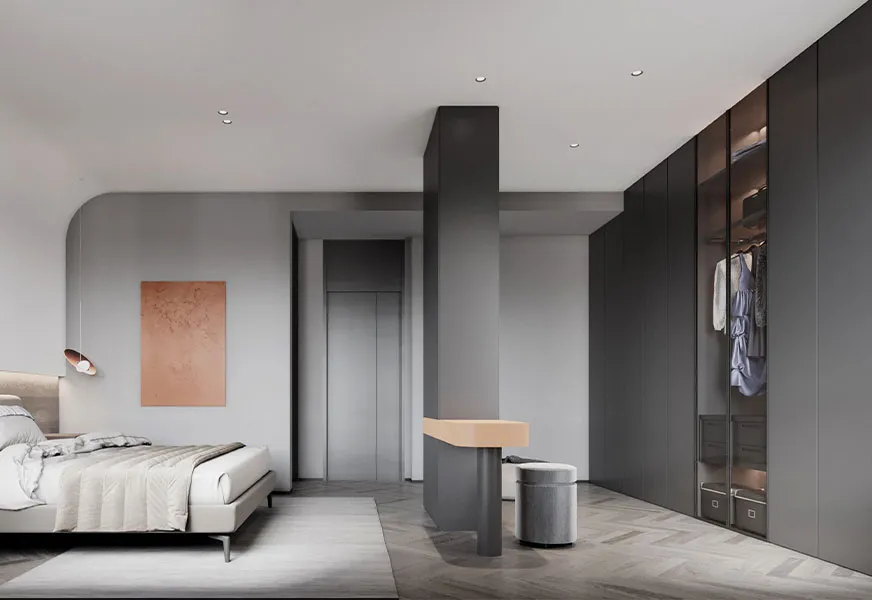 Graphite Glazed Wardrobe