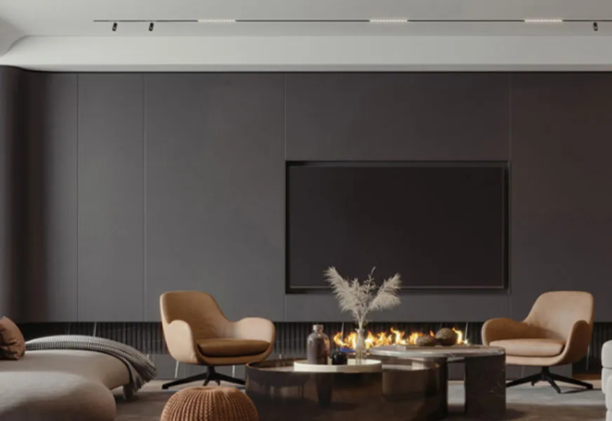 Charcoal Fireside Panelling