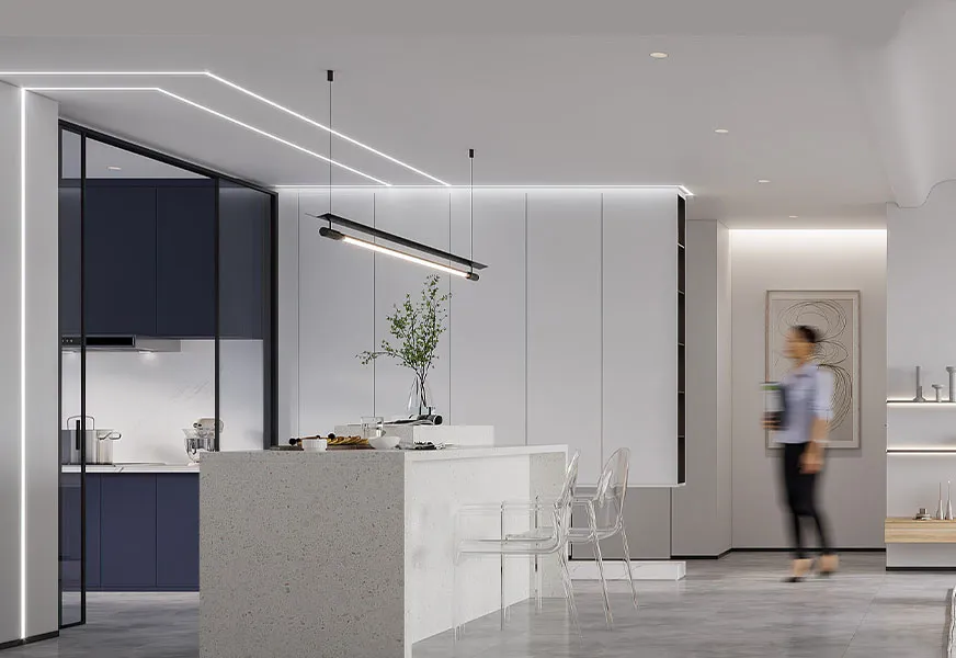 Navy & White Galley