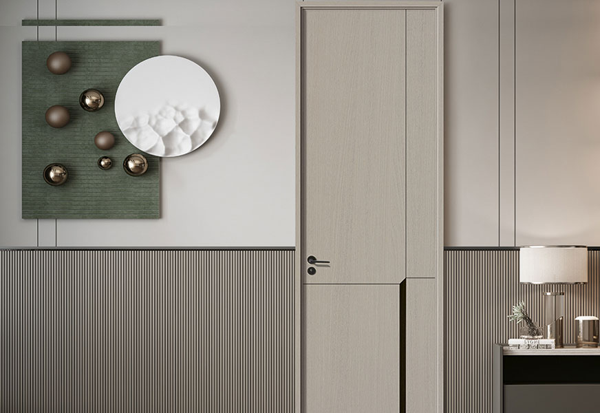 Greige Fluted Surround