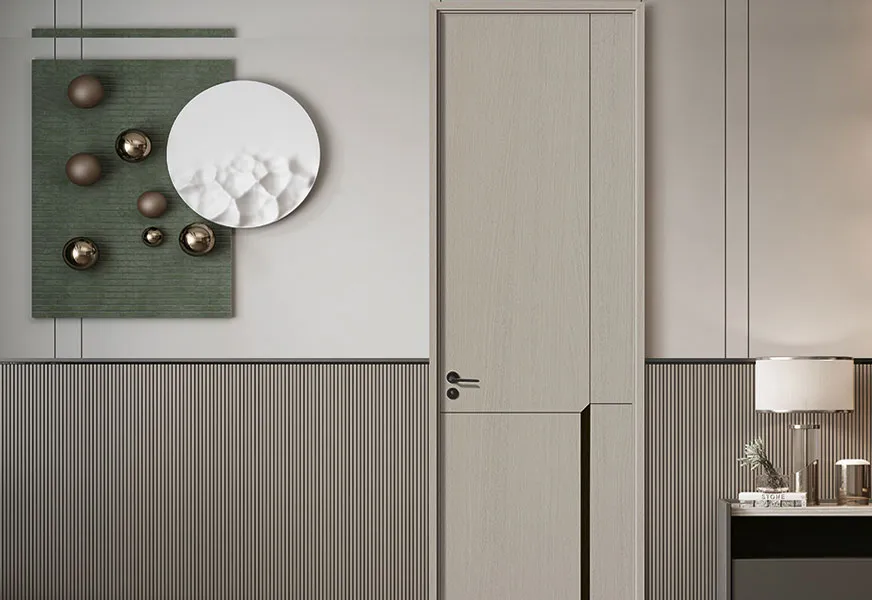Greige Fluted Surround