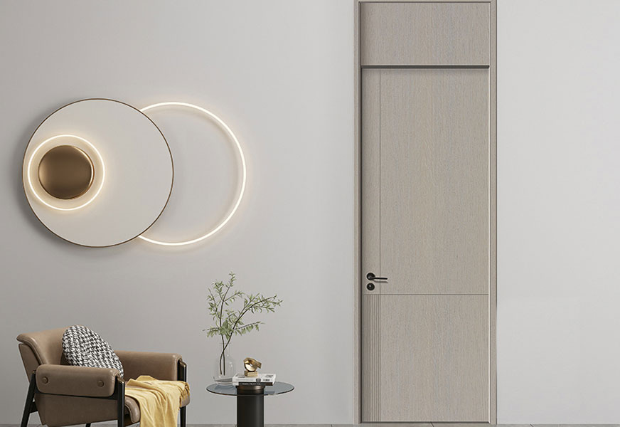 Grey Oak Panelled Door