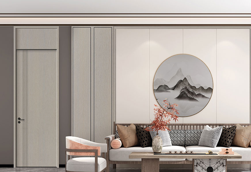 Pale Ash Grooved Door