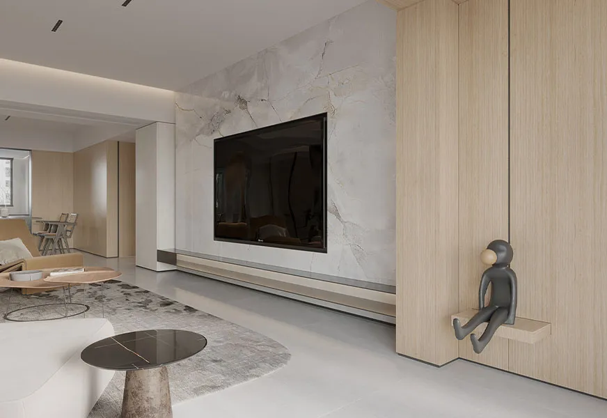 Natural Oak & Marble