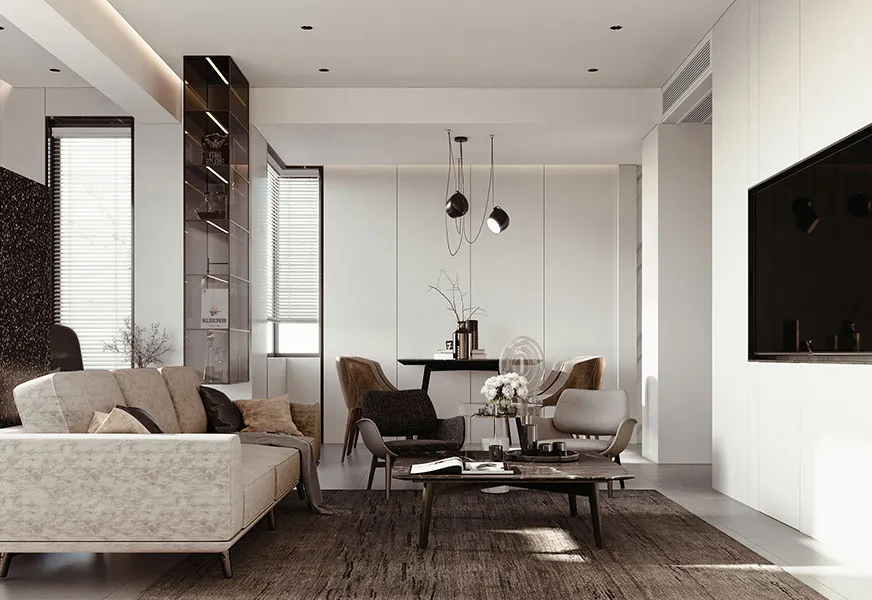 Ivory Panelled Living Wall