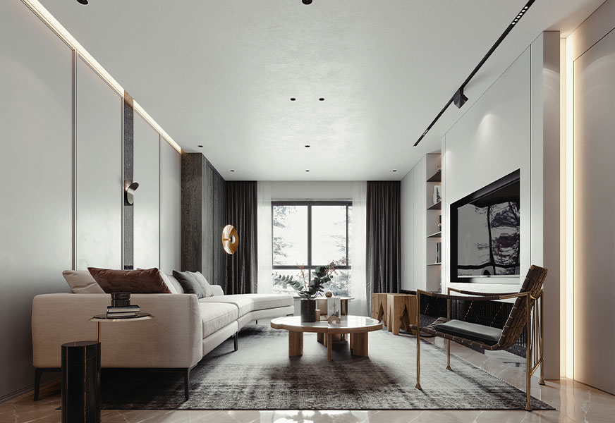 Veined Marble & Charcoal